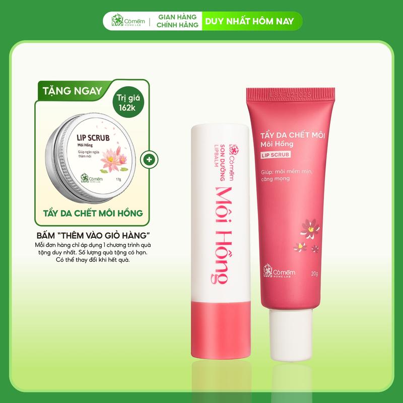 Bộ Đôi Môi Xinh Dưỡng Ẩm Trang Điểm Môi Gồm Son Thiên Nhiên Son Dưỡng Cỏ Mềm -