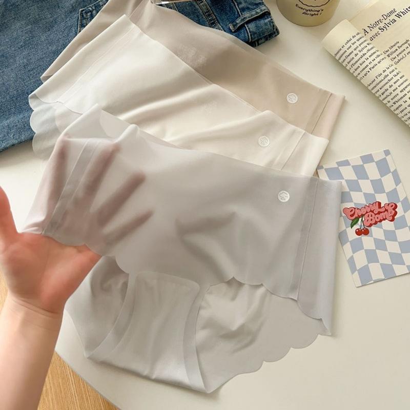  Bộ 10 quần lót SU THẠCH tàng hình hoạ tiết ĐÁM MÂY T04 cho nữ - Women Kem Nhung 