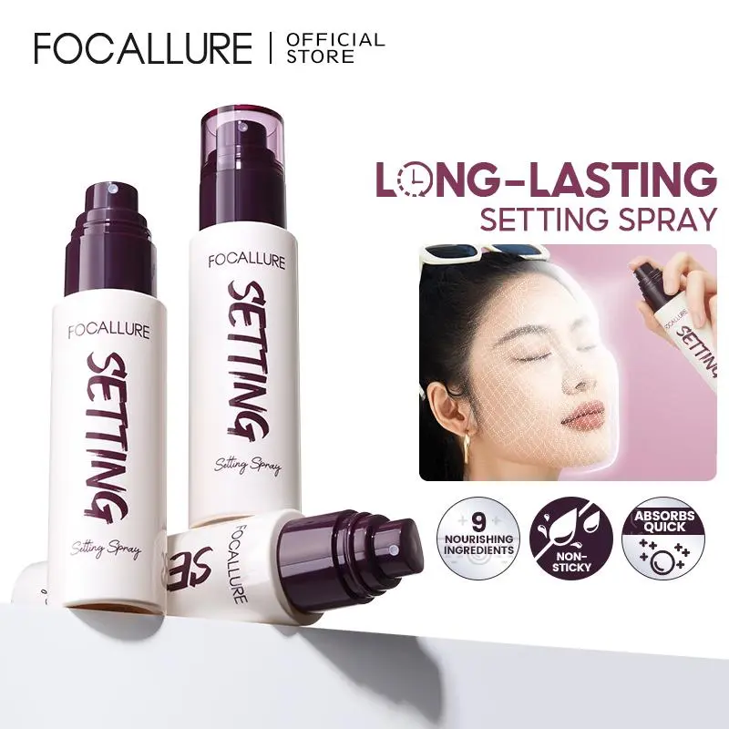 FOCALLURE Hydrating Setting Spray Makeup Lock Waterproof Long Lasting Moisturizing Makeup Fix Spray PerfectLock