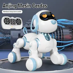 Mainan Robot Anjing Cerdas Dengan Remote, LED Bercahaya & Gerakan Interaktif untuk Anak, Aman & Tahan Serupa Kaca! Model [Model Name] UKuran [Size] - Pasti Menarik Pada Anak!