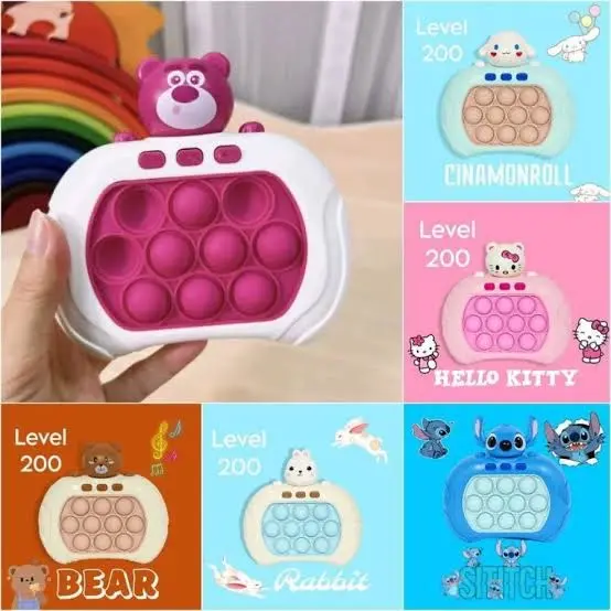 Mainan Pop It Elektrik LED Display Level - Berbagai Karakter dan Model Terbaru - Fidget Toys Anak 5