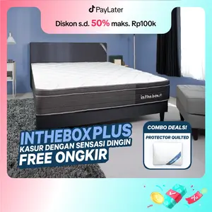 [Bundle] Kasur Springbed INTHEBOX PLUS & MP Quilted - Gratis Bantal !! | Ukuran 90x200cm,100x200cm,120x200cm,140x200cm,160x200cm,180x200cm,200x200cm