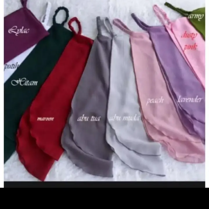 Niqab ceruty babydoll premium 2 layer model tali karet