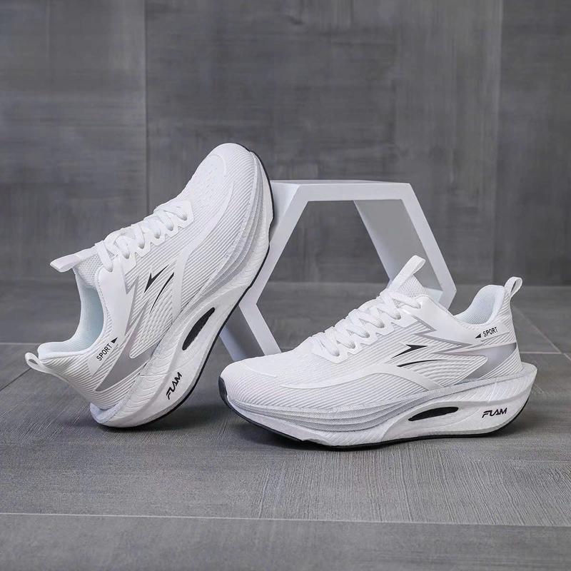 Giày Thể Thao Nam Nữ Chạy Bộ Aerobic Đế Nhẹ QLG-8611 Trắng Sneaker Sport Tập Thể Dục Tập Chạy Bộ