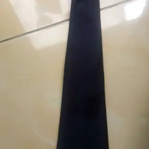 Dasi Instan Perekat untuk wisuda ospek magang hitam doff dan hitam satin