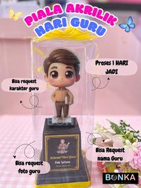 Gambar Piala Akrilik Custom Karakter Guru Wanita Non Hijab Hadiah Spesial Hari Guru Buat Bu Guru Tercinta Bisa Request Foto Guru Ucapan Proses 1 Hari Jadi - Guru Cowo dari Bonekahandmadesukasuka Kab. Sukoharjo 4 Tokopedia