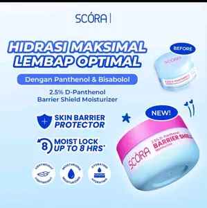 READY LANGSUNG KIRIM] SCORA 2,5% D-Panthenol Barrier Shield Moisturizer 45 Ml | Moisturizer Biru Scora