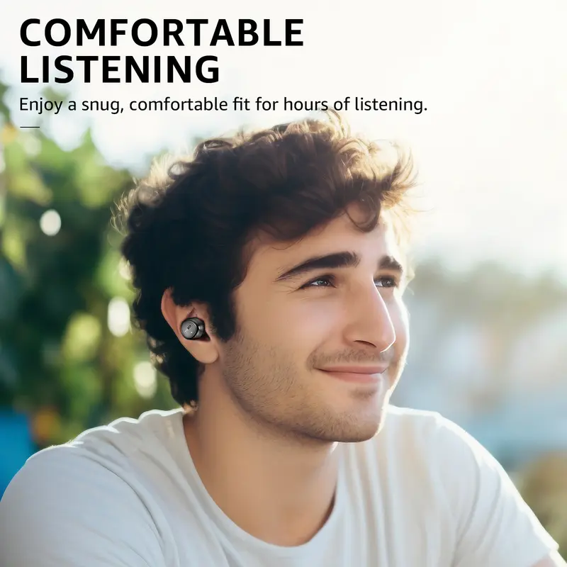 TOZO Agile Solo True Wireless Bluetooth Headset Support APP TOZO 16 EQ Setting  Earphone Bluetooth Bass Tws Mic Crystal Clear Calls 3