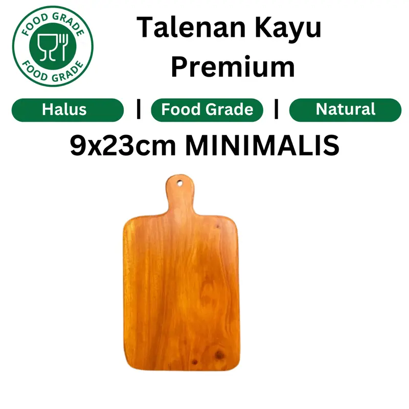 Talenan Kayu Jati/Mahoni 34x20 Tanpa Sambungan dengan Cantolan Atas - Alat, Dapur 6