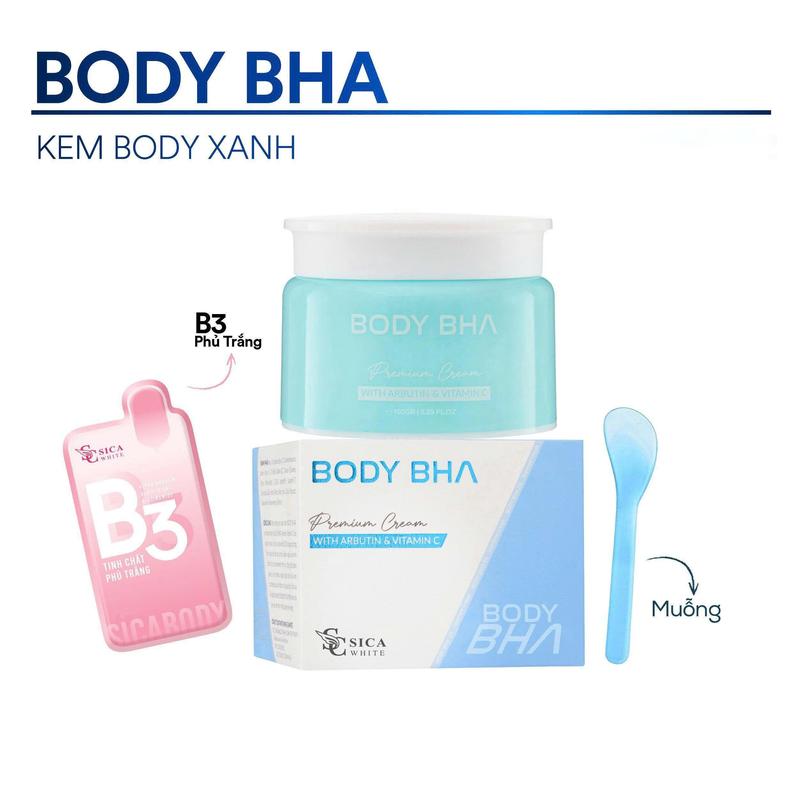 Kem Sica White, Body BHA 200gr - hỗ trợ sáng hồng da Dưỡng Body Skincare Nữ Làm Đẹp Da