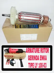 ARMATURE ROTOR GERINDA ENKA LY 100-03 ANGKER GRINDA ENKA TIPE LY100-03 T1