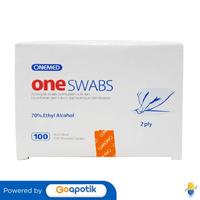 Gambar ONEMED ONE SWABS BOX 100 PCS dari Apotek Sola Gracia by GoApotik Kab. Tangerang 1 Tokopedia