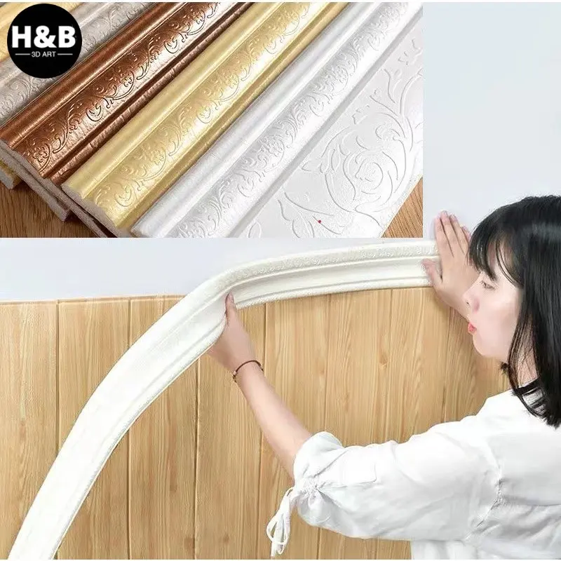Wall Border List / Wallborder Foam 3D /Walpaper List Foam Stiker Dinding / List dinding 3D 1.15 Meter