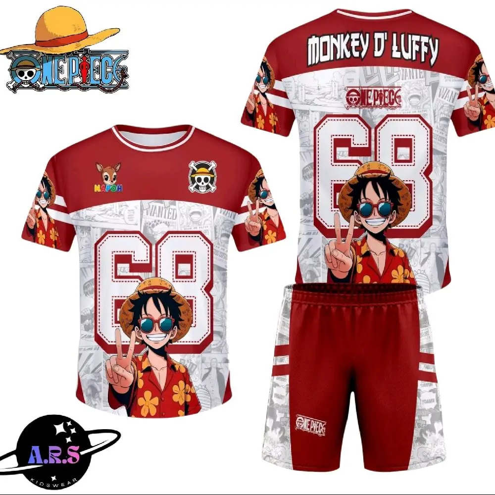 setelan Jersey viral / setelan onepiece / setelan Roblox anak usia 1-10th setelan Jersey viral / setelan onepiece / setelan Roblox anak usia 1-10th