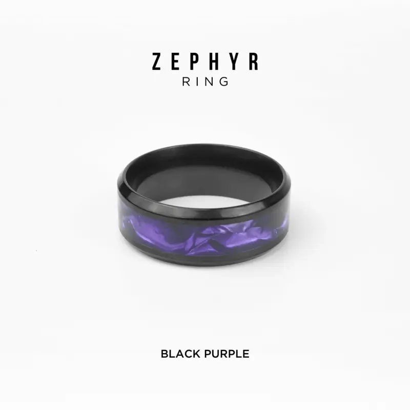 PROJECT NINETYSEVEN - ZEPHYR Ring - Cincin Pria Wanita Motif Galaxy Anti Karat  Anti Luntur  Mewah  Elegan  Korean Style 2