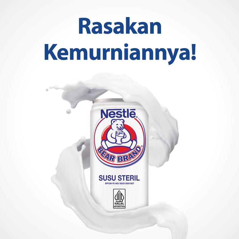 BEAR BRAND Susu Beruang Kaleng Susu Steril 189mlx6pcs Free Container 2