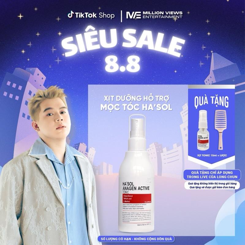[Livestream] Xịt Dưỡng Da Đầu Hỗ Trợ Mọc Tóc, Ngăn Ngừa Tóc Gãy Rụng, Nuôi Dưỡng Nang Tóc Chắc Khoẻ Ha’sol Anagen Active Tonic 100ml