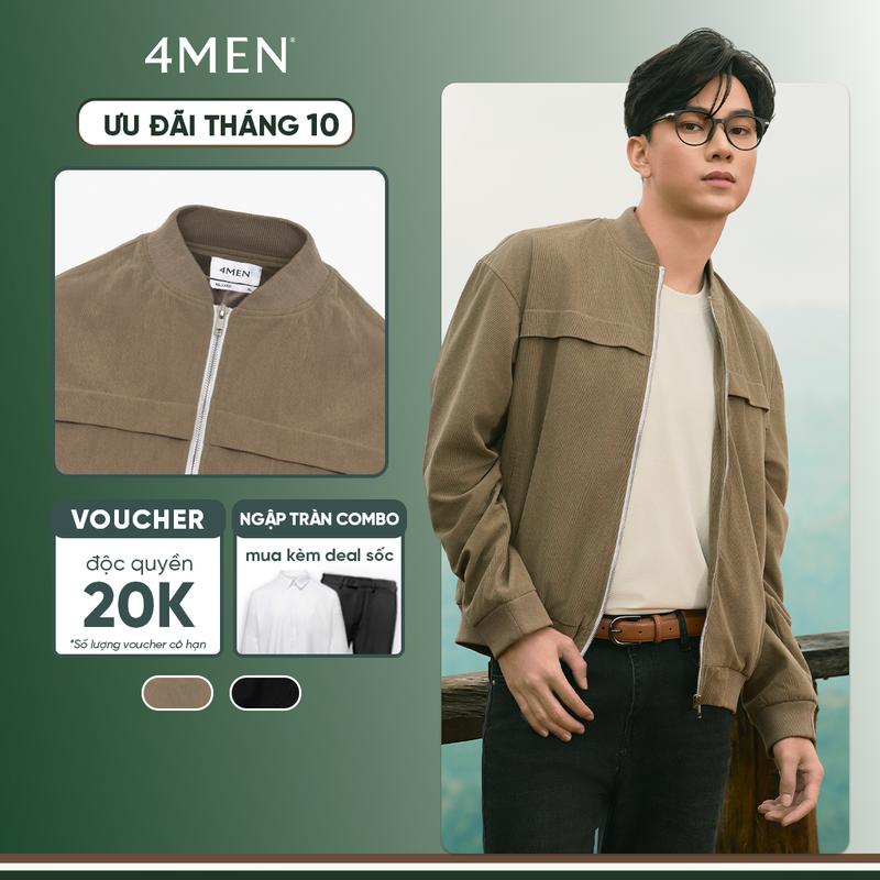 Áo Khoác Bomber Form Relaxed AK084 Màu Basic, Trẻ Trung