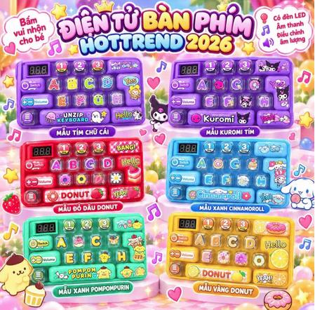 ĐỒ CHƠI BÀN PHÍM TIPOP 26 NÚT – Siêu Nhân VỪA CHƠI VỪA GIẢI TRÍ