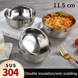 Mtos Mall- JIAJIADA Mangkuk Double Insulation Bowl Stainless Steel 304 - SGEE1
