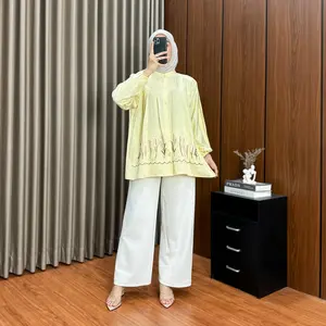 MAYA BLOUSE KEMEJA WANITA TERBARU RAYON TWILL BORDIR