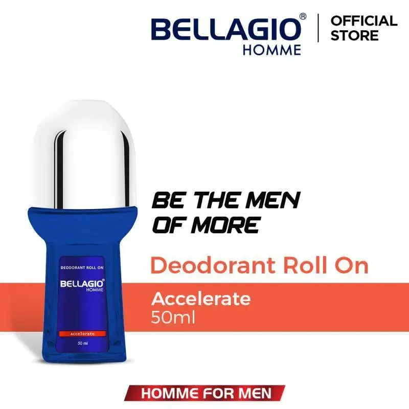 BELLAGIO HOMME DEODORANT ROLL ON 50ML - FOR MEN -