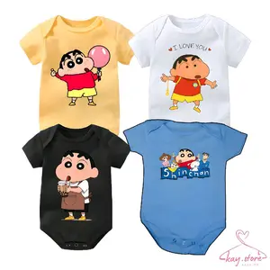 BAJU BAYI JUMPER SHINCHAN CARTOON | JUMPER BAYI CARTOON KIDS | KAOS BAYI / JUMPSUIT KIDS / BODYSUIT LAKI LAKI PEREMPUAN | ROMPER KARTUN PREMIUM Katun Lembut Bayi Baru lahir Nyaman