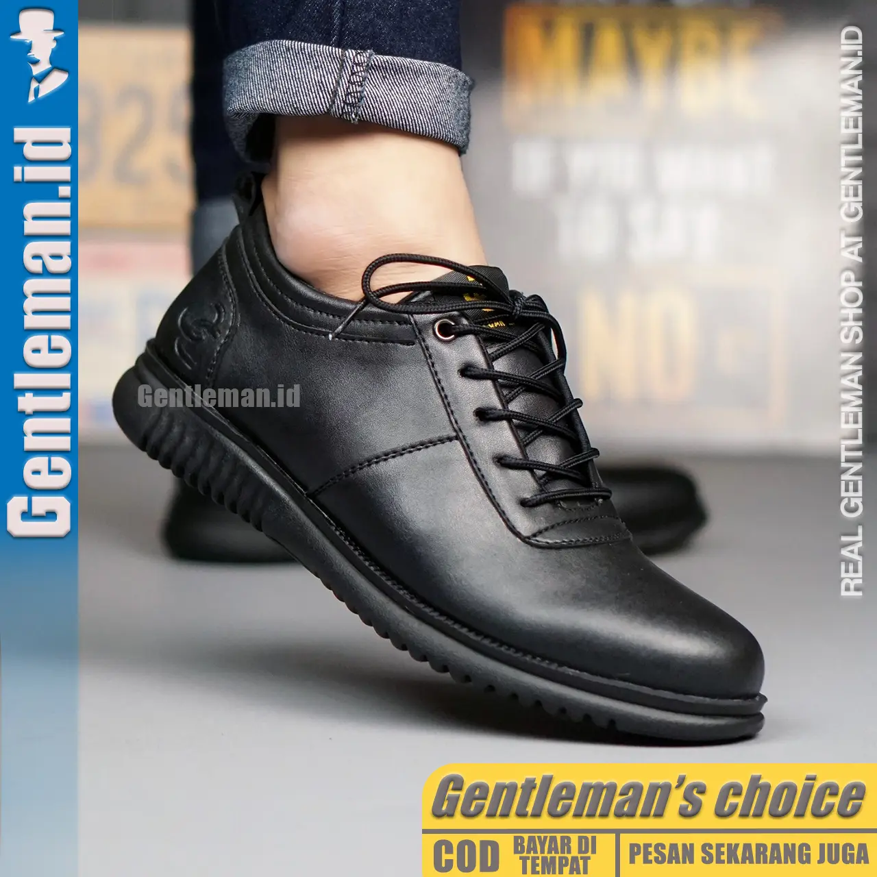 GENTLEMAN Targa 2.0 Sepatu Formal Kerja Pria cokelat Hitam Casual Original Terbaru Kekinian Shoes