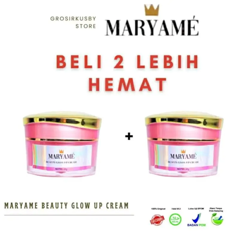 BELI 2 LEBIH HEMAT Maryame Beauty Cream Glow Up Cream ajaib 10gr Cream siang 0
