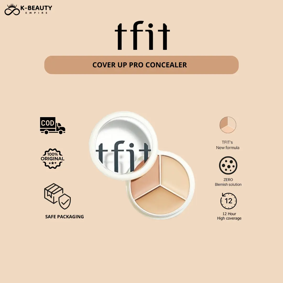 [100% ORI] TFIT COVER UP PRO CONCEALER (COOL TONE) / COVERAGE TINGGI / Foundation
