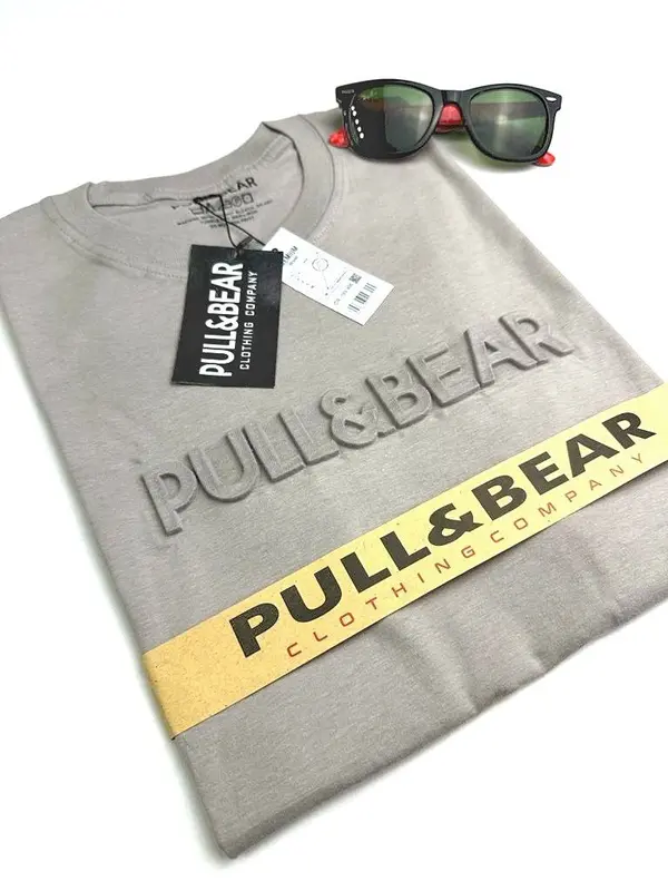 Baju Kaos Oblong Pria T-shrit Pria Lengan Pendek P & B Motif Embos Tebal Timbul Atasan Pria Wanita Unisex Full Tag Bahan Kantun Combed Premium Ukuran M/L/XL Lembut Nyaman Katun Combat Distro Dewasa Panjang Sablon  Polos 3
