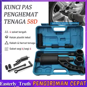 【Ready Stock】Kunci Roda Truk Original Kunci Torsi Kunci Impact Manual Labor Saving Wrench Mata  21mm 41mm