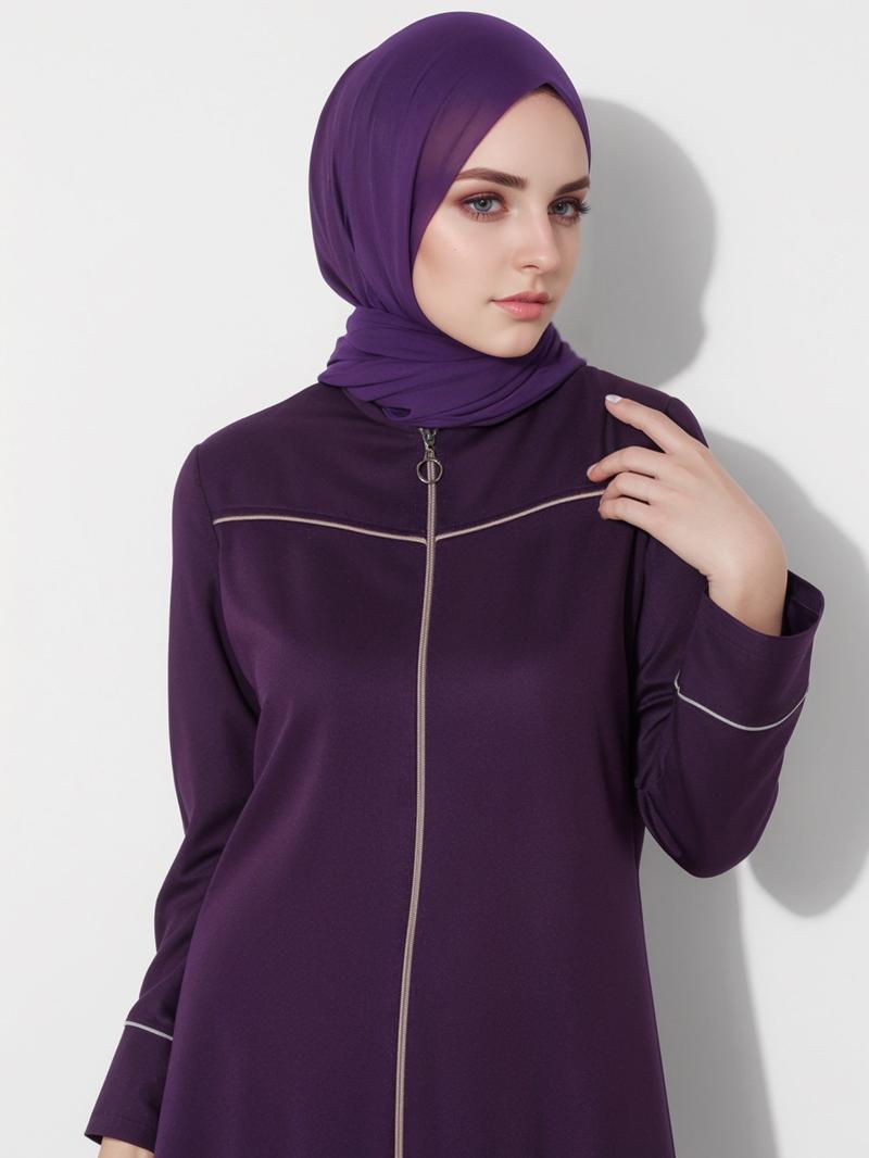 Product Introduction of Clearance Cross-Border Foreign Trade Muslim Clothing Abaya Cardigan Coat Long Zipper Autumn Clothing Dress Middle East 16