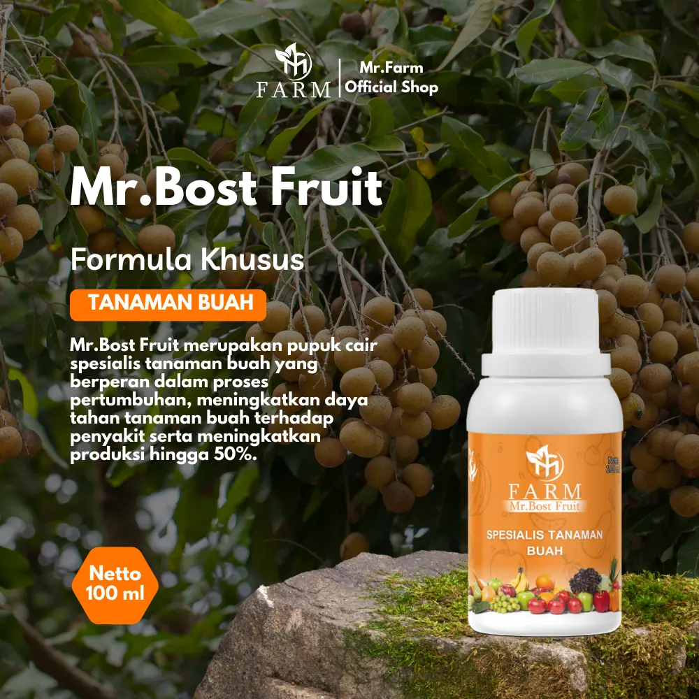 [BISA COD] Formula/ Nutrisi Tanaman Khusus Buah - Mr.Bost Fruit 100ml
