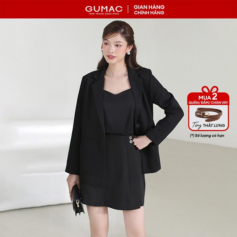 MUA 2 GIẢM THÊM 5% Áo Blazer nữ dáng rộng thời trang GUMAC LOWE0306 - LOWF1015