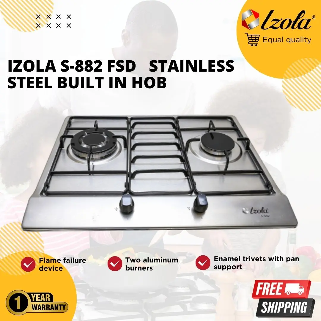 Izola S-882 FSD Stainless-Steel Built-In HOB | Free Installation
