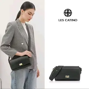 Tas Selempang Wanita Lescatino Santa Flap Warna Natural