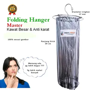 jemuran folding baju bayi stenless serbaguna