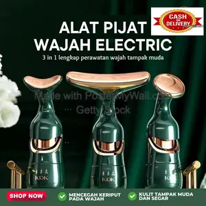 [ASLI] KDK 3in1 Alat Pijat Wajah Elektrik Aman Mengencangkan Kulit 100% ORIGINAL