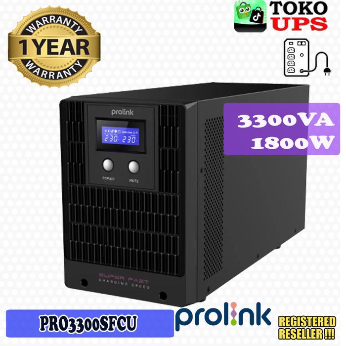Gambar UPS Prolink PRO3300SFCU 3300VA 1800 Watt Line Interactive UPS Super Fast Charging l USB Port - Bubble dari TokoUPS Kota Administrasi Jakarta Pusat Tokopedia