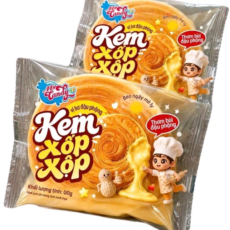 My Candy Kem Xốp Vị Bơ Dầu Phộng thùng 3kg -36 cá bánh trong thùng,Thơm Ngon & Béo Ngậy - Sản Phẩm Chất Lượng Cao -