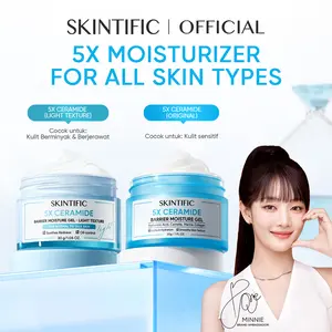 SKINTIFIC 5X Ceramide Moisturizer | Day & Night Facial Moisturizer I  Calming, Whitening, Brightening, Dark Spot, Pelembab Wajah, Pemutih Wajah, Cream Wajah, Pemutih Wajah Facial Moisturizer