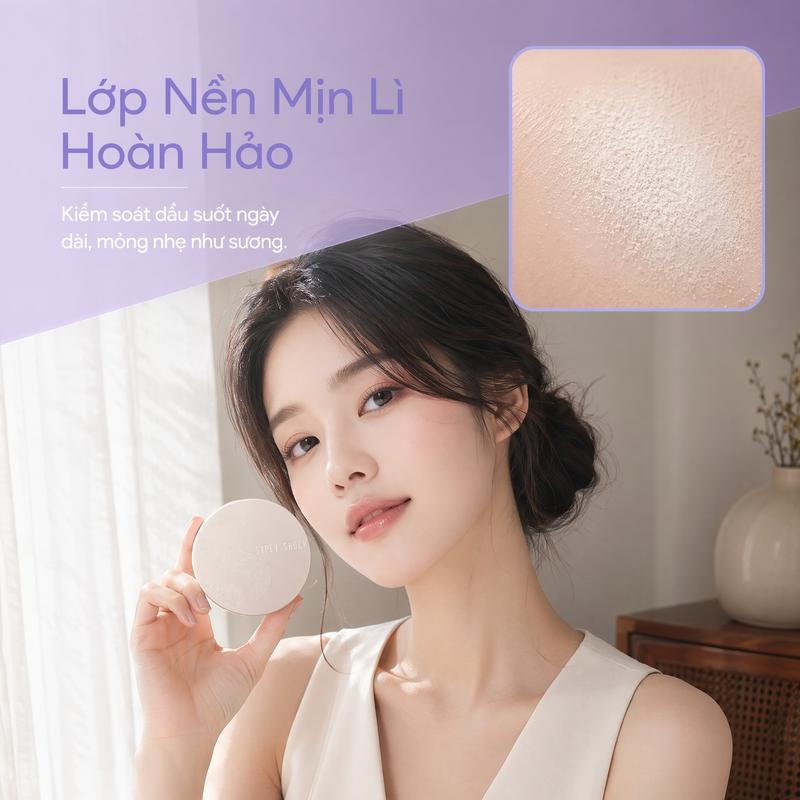 Phấn Phủ Nén Siêu Mịn Kiềm Dầu About Tone Powder Pact 9g