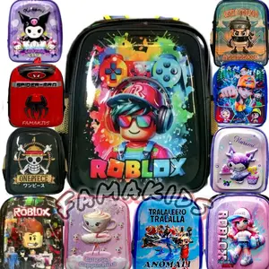 Tas sekolah Anak 3D Timbul LED L BUMBL Karakter Kartun Ransel Fashion SD TK Paud dengan Lampu LED