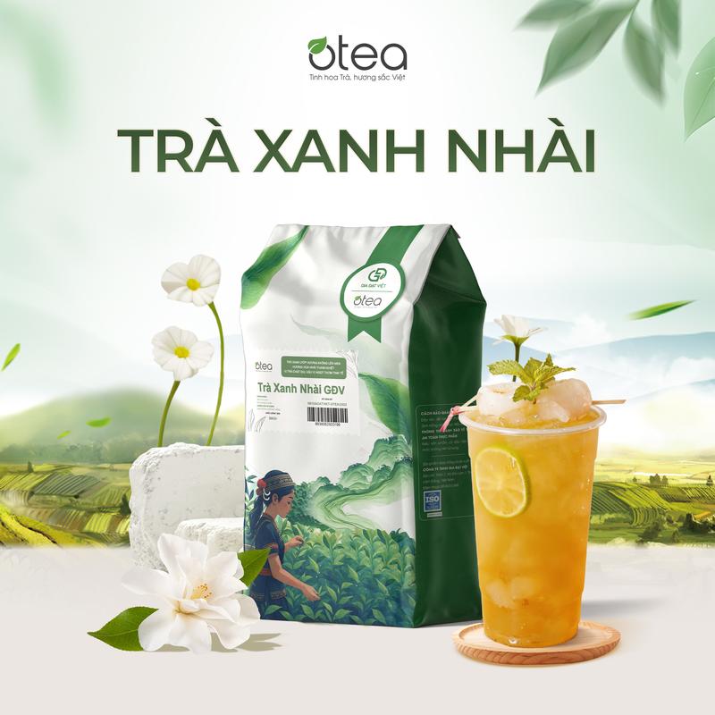 Trà Xanh Nhài GĐV Trà Lài Pha Trà Trái Cây Trà Chanh OTEA Gia Đạt Việt 100G 1KG Nguyên Liệu Pha Chế Cho Quán