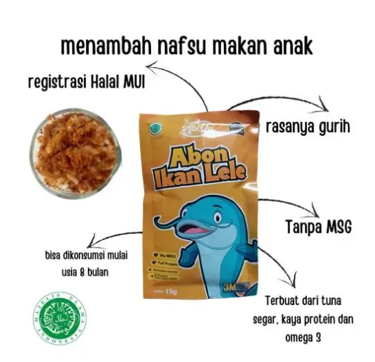 Abiqu Abon MPASI - Abon Abiqu - Abon Anak - Abon Sapi Ayam Tuna Lele - MPASI Anak 1