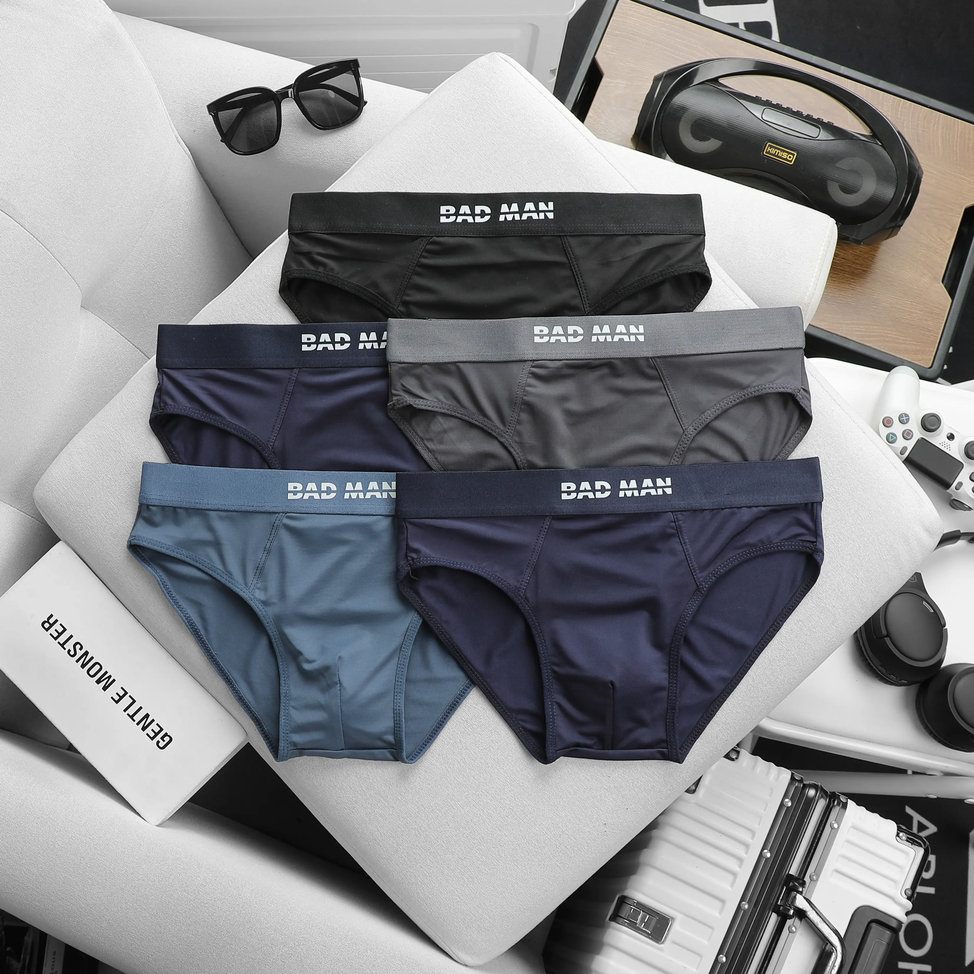 Combo 5 Quần Sịp Nam (SIZE 22-105KG) Cao Cấp mẫu chéo Vải Thun Lạnh, Quần Lót Nam tam giác Thời Trang Dành Cho Nam O2 (Được chọn màu) (Che tên đơn hàng) Quần Boxer xì nam Menswear