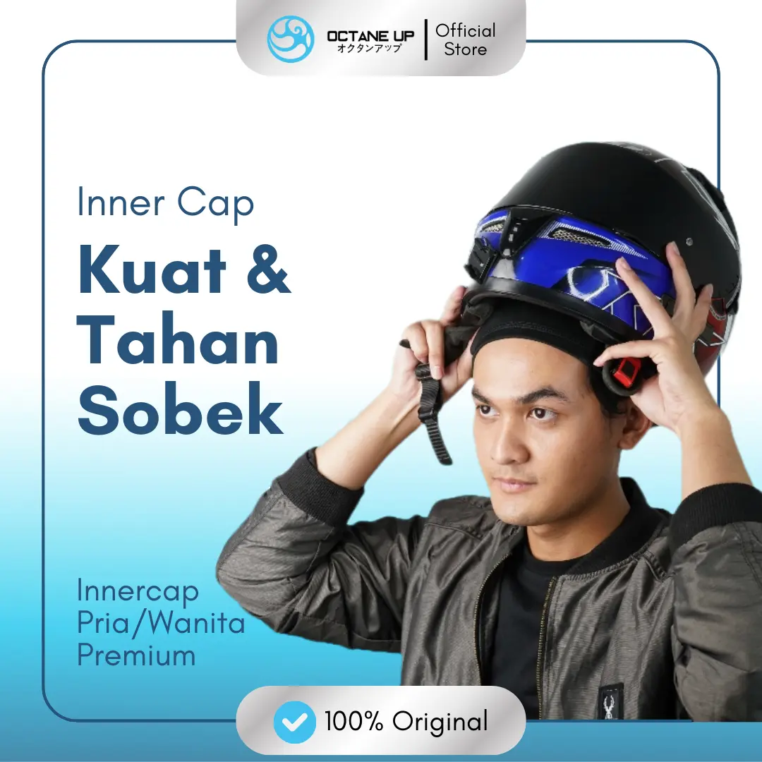 Topi Kupluk Pelindung Kepala Octane Up untuk Pria dan Wanita