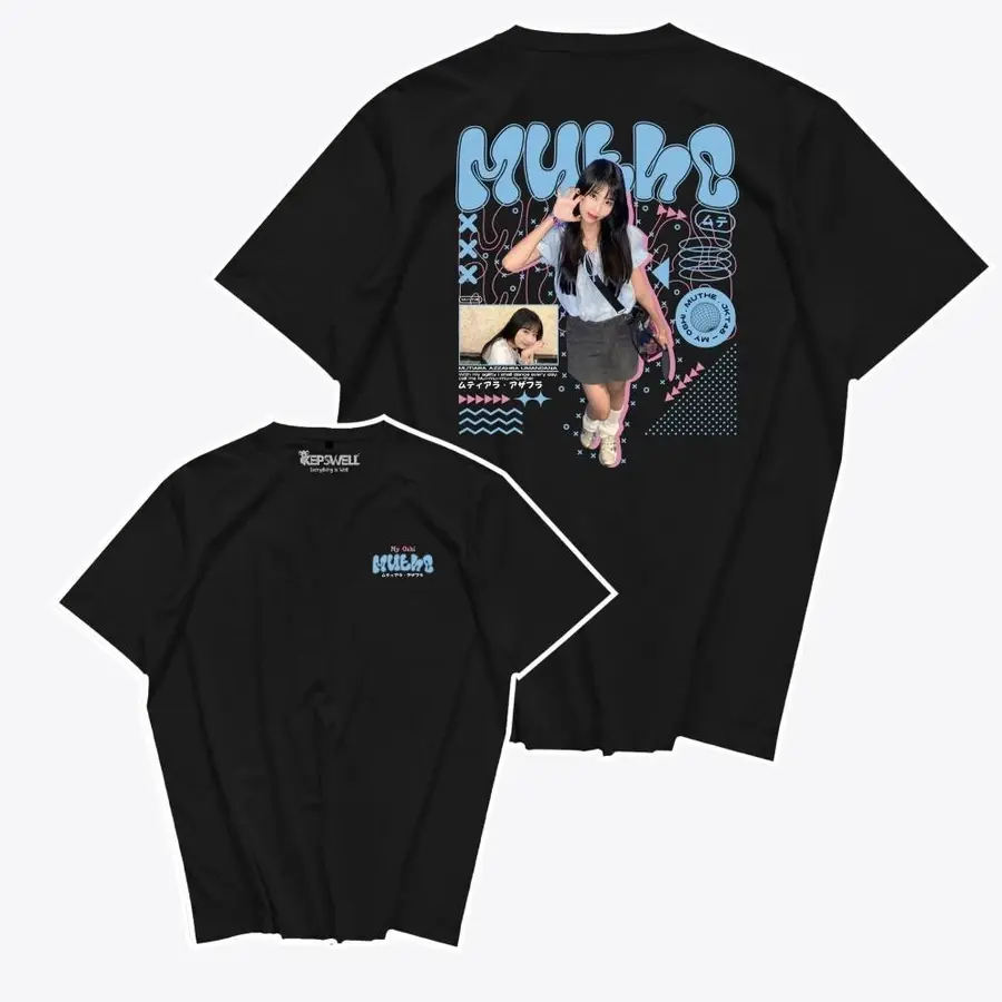 Kaos My Oshi JKT48 Grafiti Baju T-Shirt Viral Combed 24s Pria Unisex Distro - Oblong