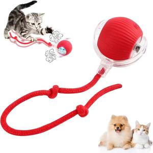 電動インタラクティブ猫用おもちゃボール スーパードライブ キャットローリングボール 動き検知センサー ペットキトン ティーザーゲームトイ automatic toys ball cat puppy